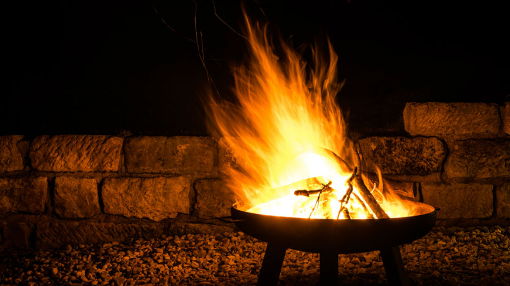 Terrasse heizen - Feuerschale