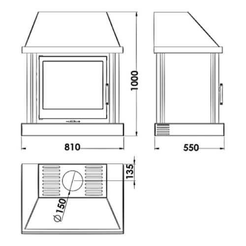 Kaminofen Panadero La Mancha 9,8 kW
