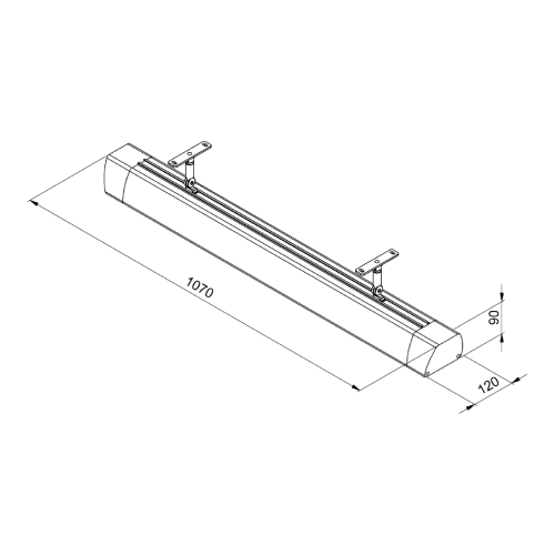 Heizstrahler Heatstrip Intense 2200 W