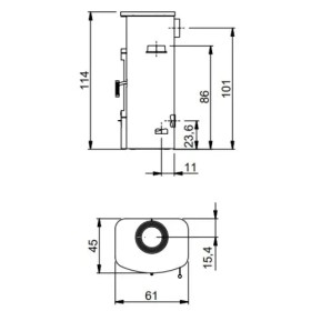 Kaminofen Max Blank Atlanta WF 6,5 kW