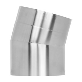 Edelstahlschornstein - Winkel 15° starr - doppelwandig - Jeremias DW-Vision