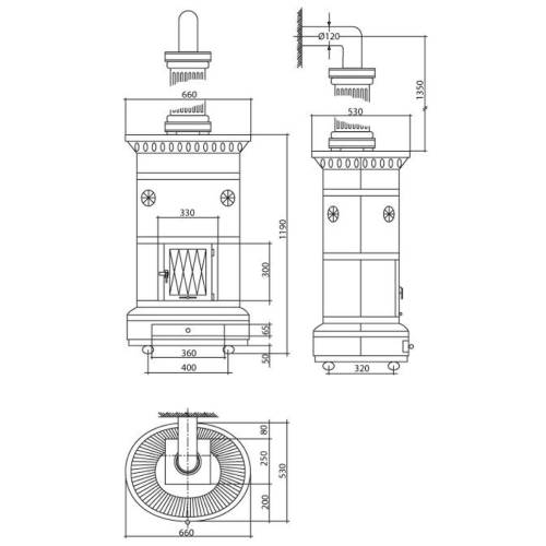 Kaminofen Sergio Leoni Maria Luigia 8,9 kW