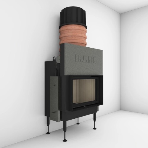 Kamineinsatz Brunner BKH 5.0 Flach 42-66 | 9 kW Schiebetür