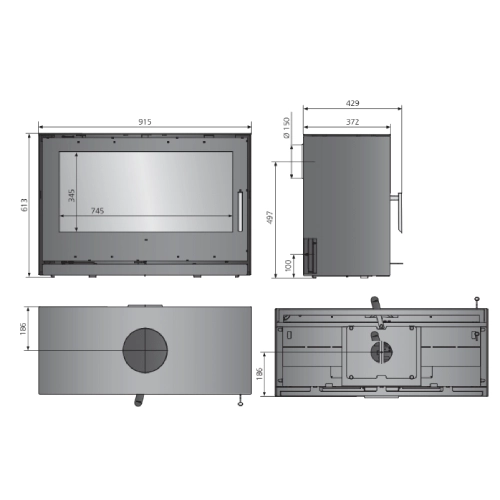 Kaminofen Justus Dias XL 8 kW 