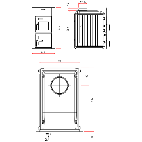 Kachelofeneinsatz Olsberg Format 11 | 11 kW