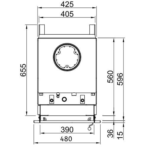 Kachelofeneinsatz Spartherm Renova A H2O für Frontblende 13,4 kW
