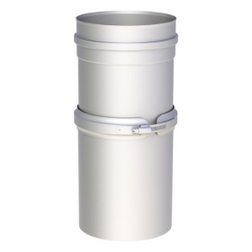 Edelstahlschornstein - Schiebeelement für Verbindungsleitung 320 - 460 mm - einwandig - Jeremias EW-SILVER
