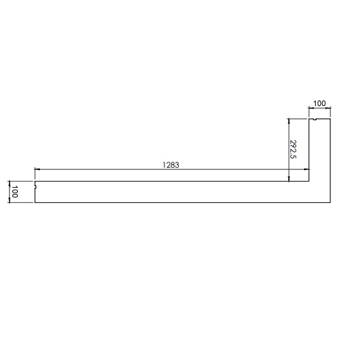 Gaskaminzubehör DRU - Einbaurahmen für Metro 130XT/2 RCH (6-seitig, B = 100 mm)