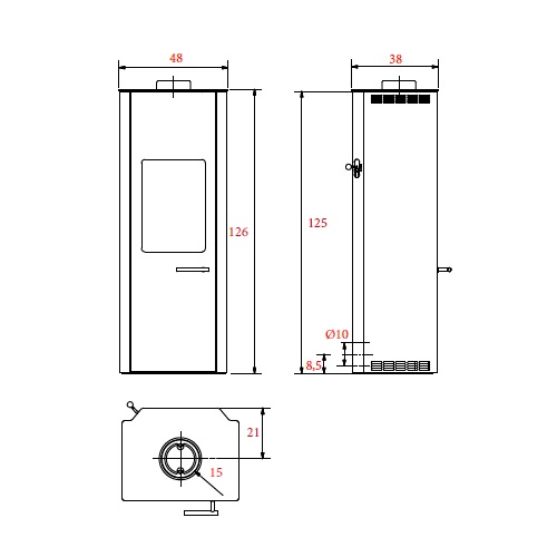 Kaminofen Koppe Fara 3 | 7 kW