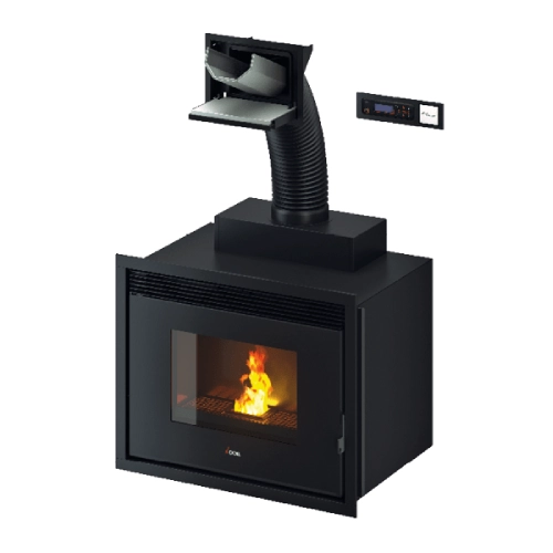 Pellet Kamineinsatz Cadel Saturno 24 | 24,7 kW wasserführend