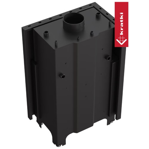 Kamineinsatz Kratki MBM PW 12 kW Eckkamin wasserführend