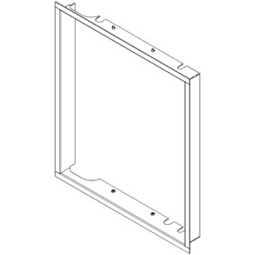 Kaminzubehör Austroflamm - 45x51 KII Designrahmen klapp flach hinten, Ausführung in gussgrau