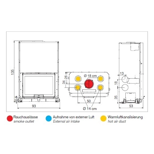 Kamineinsatz Edilkamin Windo 70 | 14,3 kW