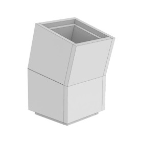 Leichtbauschornstein - Bogen 15° - eka compact L90