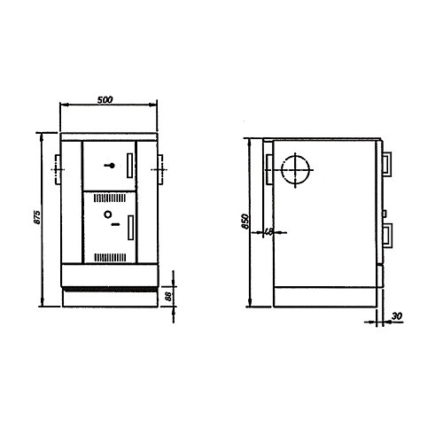 Holzherd Wamsler K 158 | 22 kW wasserführend 