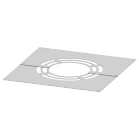 Edelstahlschornstein - Deckenblende für Hinterlüftung, zweiteilig 1° - 65° - doppelwandig - Jeremias DW-ECO