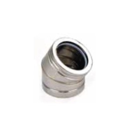 Edelstahlschornstein - Bogen 30° - doppelwandig - Schiedel Metaloterm MF