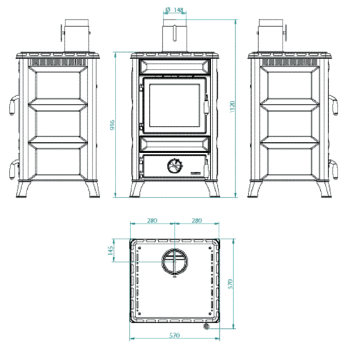 Kaminofen Royal Mary 8 kW