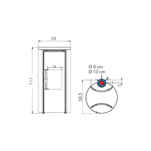 Pelletofen Edilkamin Celia Air Tight C 7,2 kW