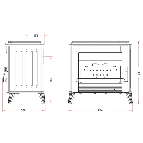 Kaminofen Invicta Modena 10 kW