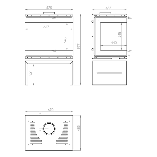 Kaminofen A Caminetti Scandinavian 75 | 12 kW