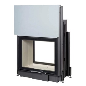 Kamineinsatz Austroflamm 80x64S II 2.0 | 10 kW Schiebetür, Durchsicht