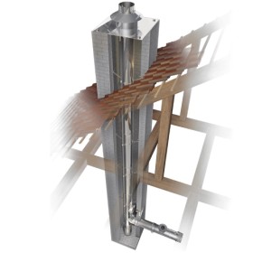 Edelstahlschornstein einwandig Ø 130 mm - Schräder Future EW