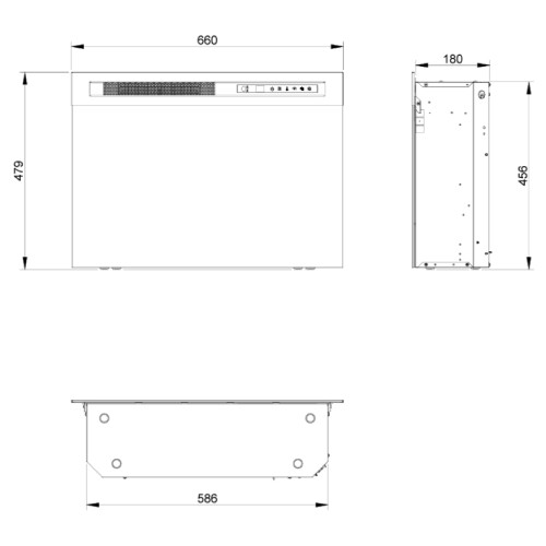 Elektrokamineinsatz Dimplex XHD Firebox 26