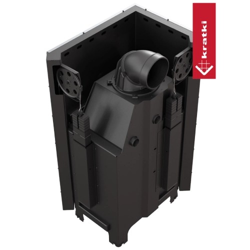 Kamineinsatz Kratki MBZ 13 kW Eckkamin Schiebetür