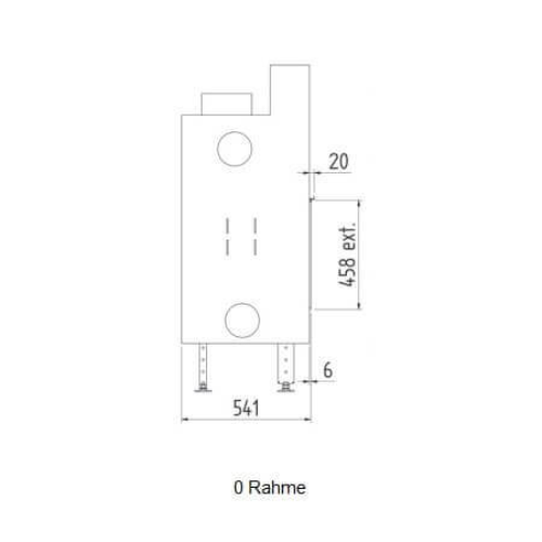 Kaminzubehör M-Design - 4 Seiten Rahmen für 1300H, 550V, 850V, 1000V, 1150V