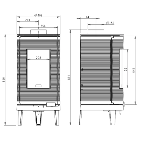 Kaminofen Invicta Okino 7 kW