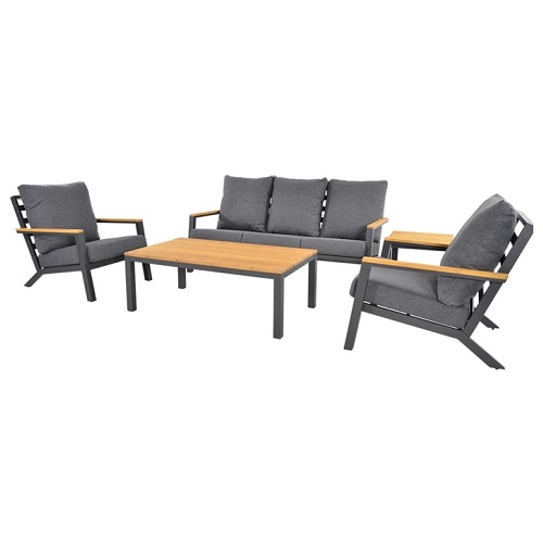 Gartenmöbel Lesli Living Lounge-Set Donnan