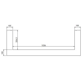 Gaskaminzubehör DRU - Einbaurahmen für Metro 100XT/3-41 RCH (8-seitig, B = 100 mm)
