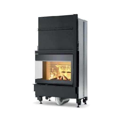 Kamineinsatz Palazzetti Ecomonoblocco WT 66 Eckkamin 10,4 kW