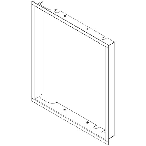 Kaminzubehör Austroflamm - 45x51 KII Designrahmen klapp flach hinten, Ausführung in gussgrau Kaminzubehör Austroflamm - 45x51 KII Designrahmen klapp flach hinten, Ausführung in gussgrau