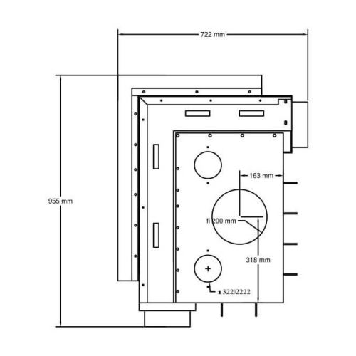 Kamineinsatz A Caminetti Quattro 80 L 13 kW