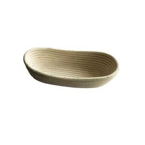 Kaminzubehör Leda - Teigkörbchen aus Peddigrohr, lang, 33 x 12 cm