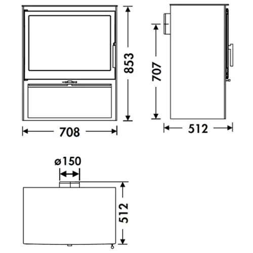 Kaminofen Panadero Acacia 9,8 kW