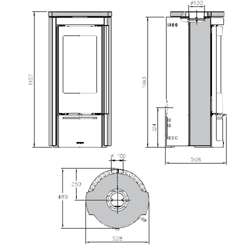 Kaminofen La Nordica Liù - Pietra 7,5 kW