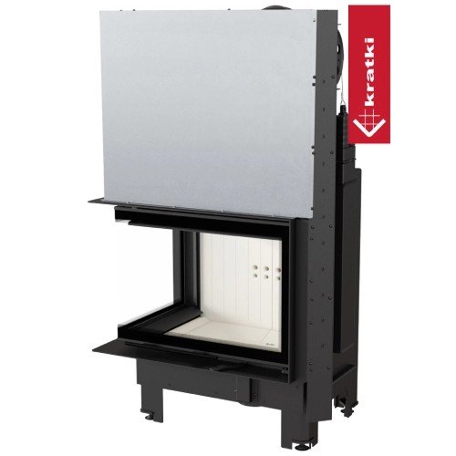 Kamineinsatz Kratki MBZ 13 kW Eckkamin Schiebetür