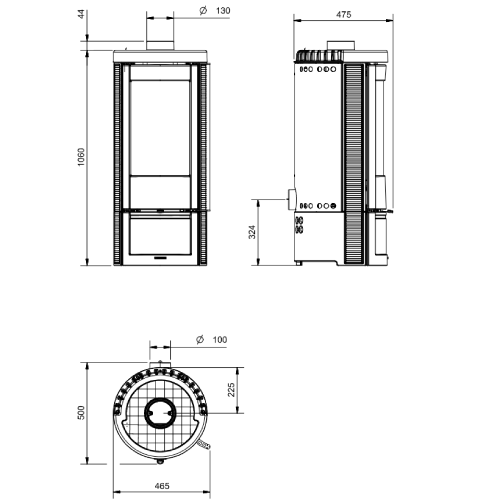 Kaminofen La Nordica Marlena 7,5 kW