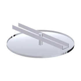 Edelstahlschornstein - HT-Reinigungsdeckel (trocken) für T-Stück 90° - einwandig - Dinak SW6