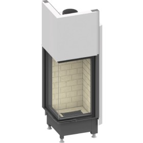 Kamineinsatz SCHMID Ekko 4580 h 7 kW Eckkamin Schiebetür