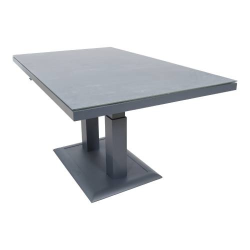 Gartenmöbel Lesli Living Loungetisch verstellbar Mojito Ceramic Negro 140x85 cm