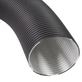 Lüftungsschlauch 100 mm Aluminium semi-flexibel (3 Meter) - Anthrazit