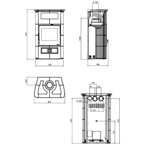 Kaminofen La Nordica Wanda Classic Evo 8,5 kW
