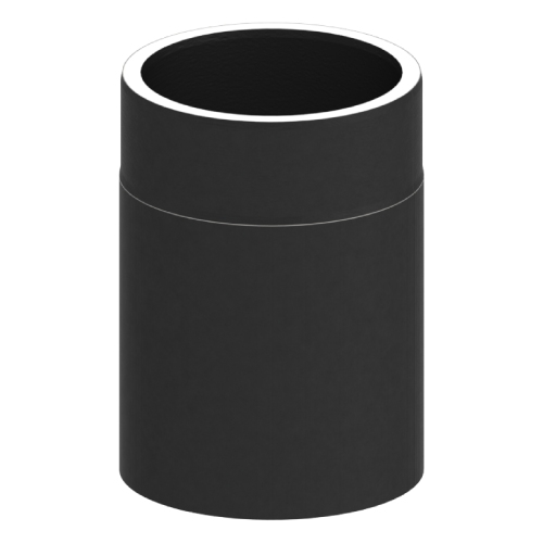Ofenrohr - Längenelement 250 mm - schwarz - doppelwandig - Jeremias Iso-Line