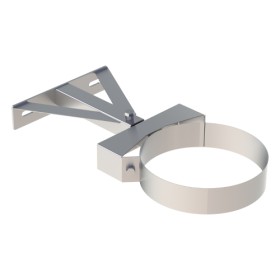 Edelstahlschornstein - Wandabstandshalter starr (Kopf-/Wandteil), Wandabstand ab 250 mm - doppelwandig - Jeremias DW-Vision