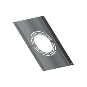 Edelstahlschornstein - Deckenblende 0°-30° mit Hinterlüftung - doppelwandig - Reuter DW-Systeme