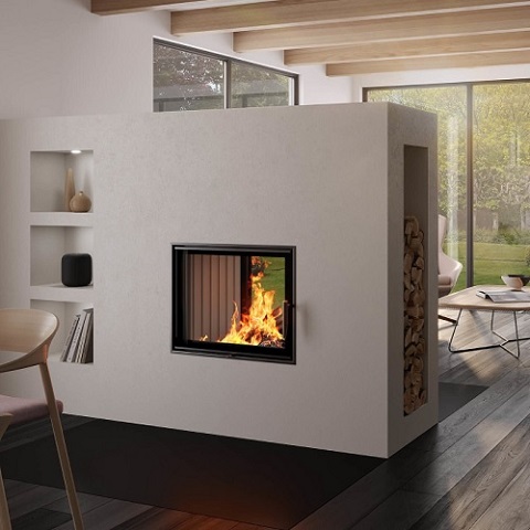 Kamineinsatz SPARTHERM Varia FD 11,6 kW Dreh-/Drehtür Durchsicht raumluftunabhängig